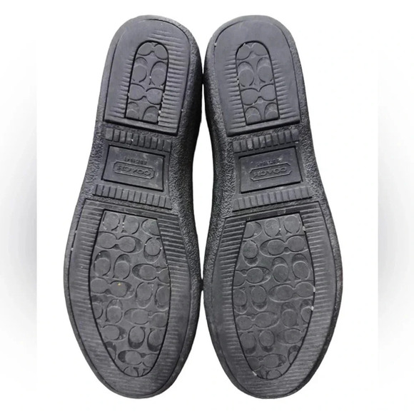 Coach Tanesha Silver/Grey Metallic Winter Shearling Suede Boots Size 9B - Picture 7 of 10